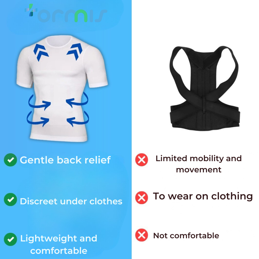 Posture Corrector and Shaping T-Shirt - Mixed