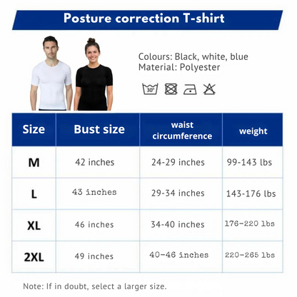 Posture Corrector and Shaping T-Shirt - Mixed